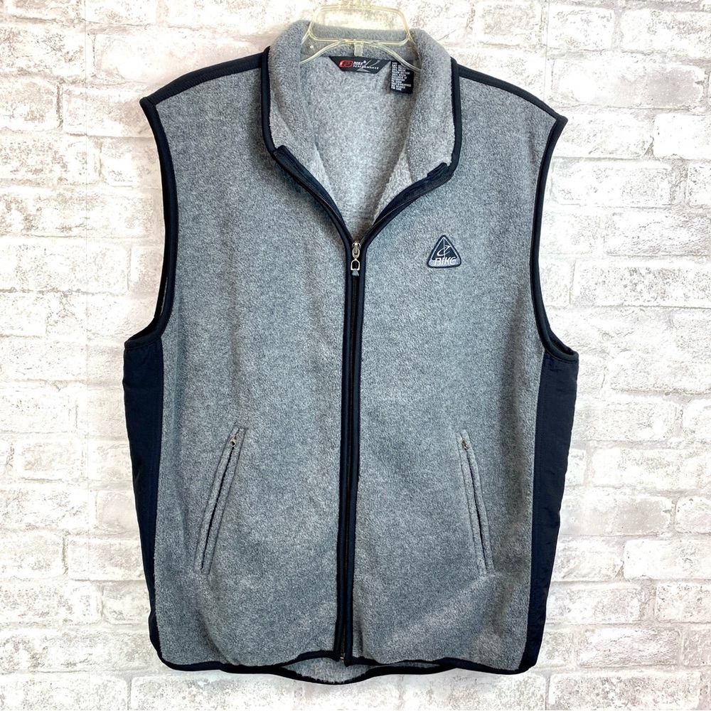 BIKE PERFORMANCE Excellent Condition Men's Two-Tone Fleece Vest  Large